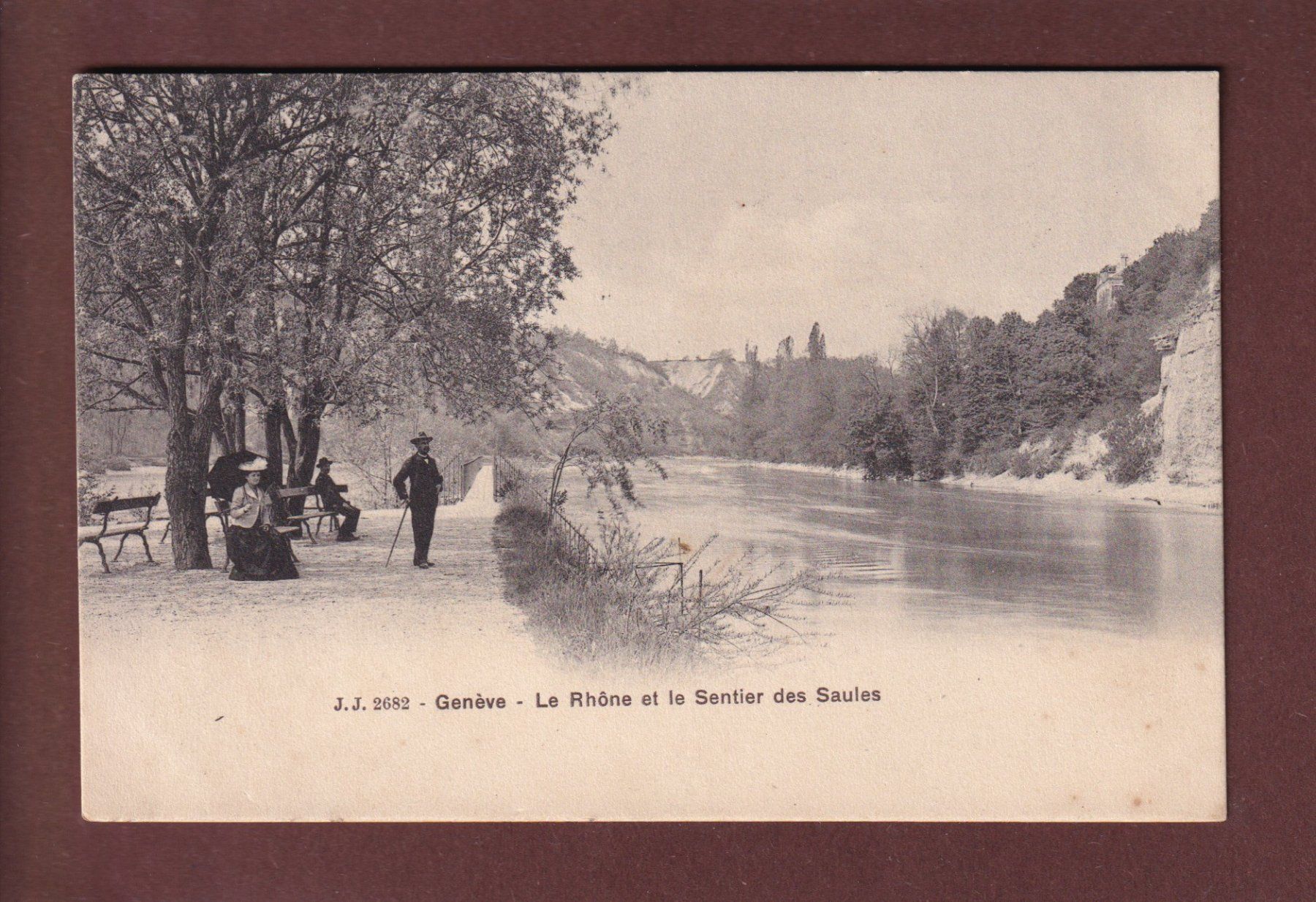 Cartoline postali: GENEVE - Sentier des Saules – Usato da Pully venduto da nicecards