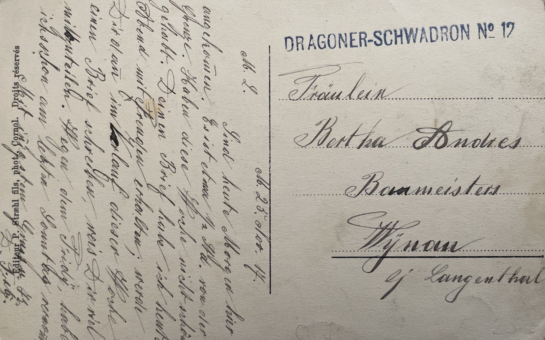 Cartoline postali: Miécourt - Rue Centrale – Usato da Savagnier venduto da Ne2065 1