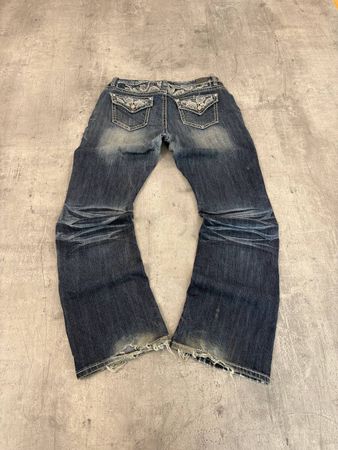 Vintage Miss Me Style Bootcut Low Waist Jeans (L)