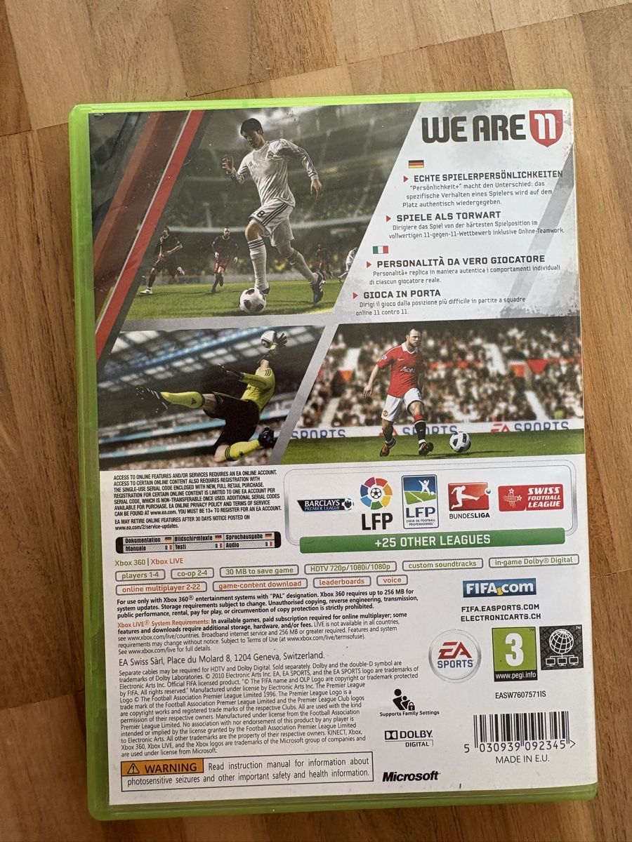 Jeux: FIFA 2011 Xbox – D'occasion à Zürich par chemostat 1