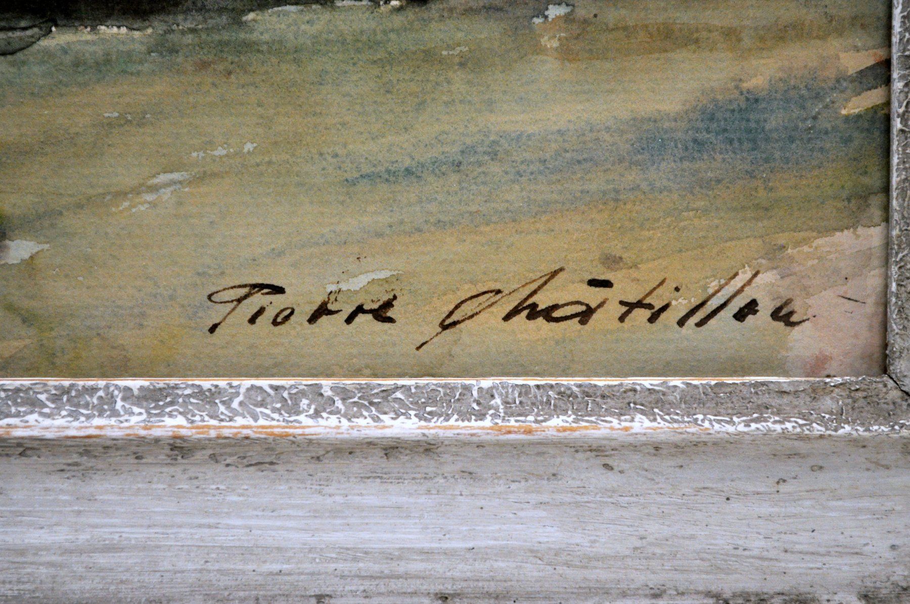 Dipinti: Aquarelle originale signée Pierre Châtillon – Usato da Neuchâtel venduto da Neuchatel 2