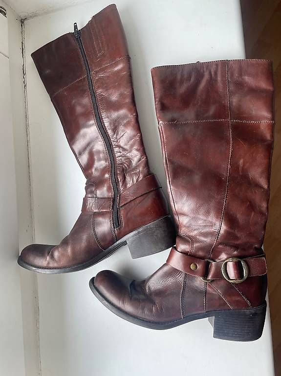 Chaussures femmes: Lederstiefel braun – D'occasion à Bülach par Fionaann10 1