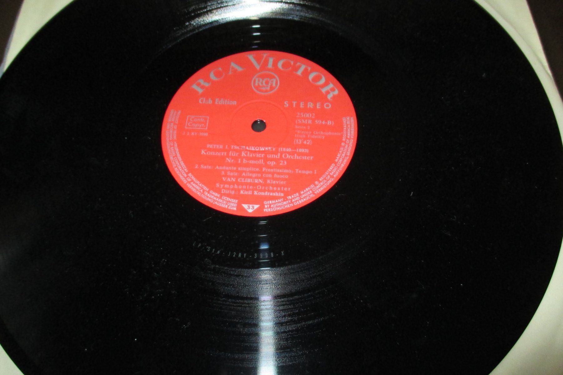 Schallplatten: Schellak Schallplatte, Peter I.Tschaikoswsky – Gebraucht aus Zürich von burgi9 1