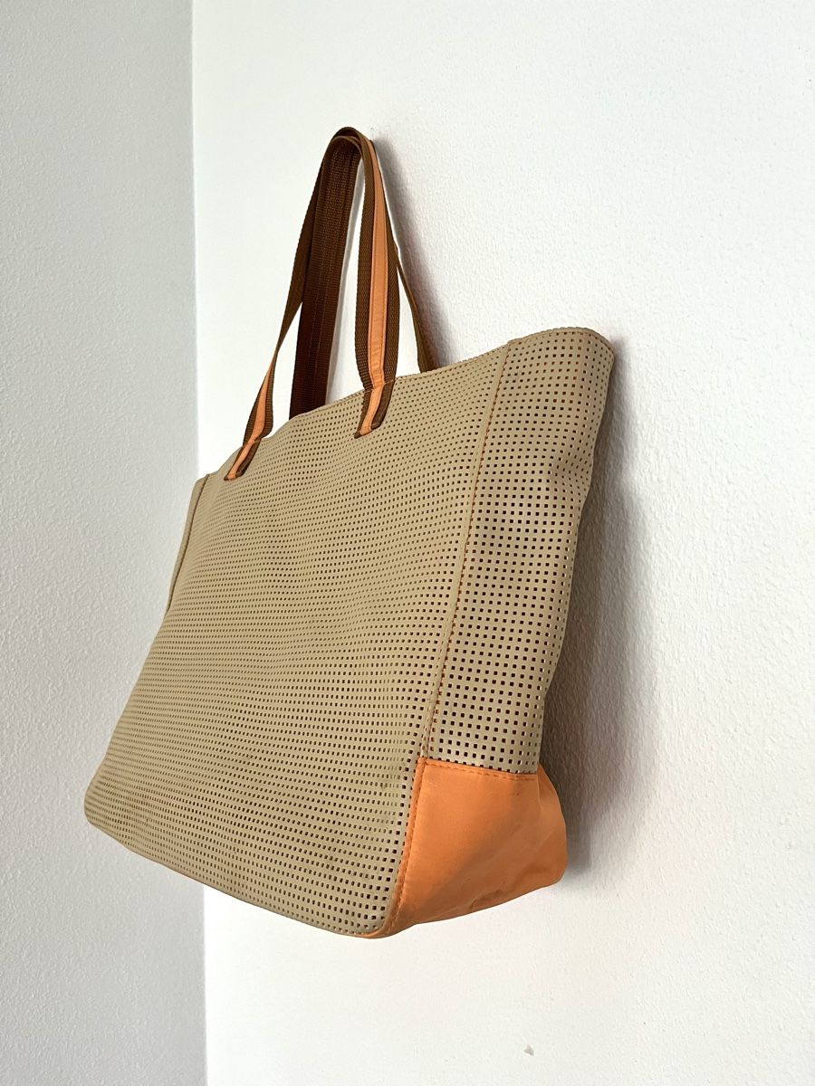 Estée Lauder Borse da donna: Estée Lauder PERFORIERTE STRANDTASCHE BEIGE/ORANGE – Usato da Basel venduto da JJ.Elena 2