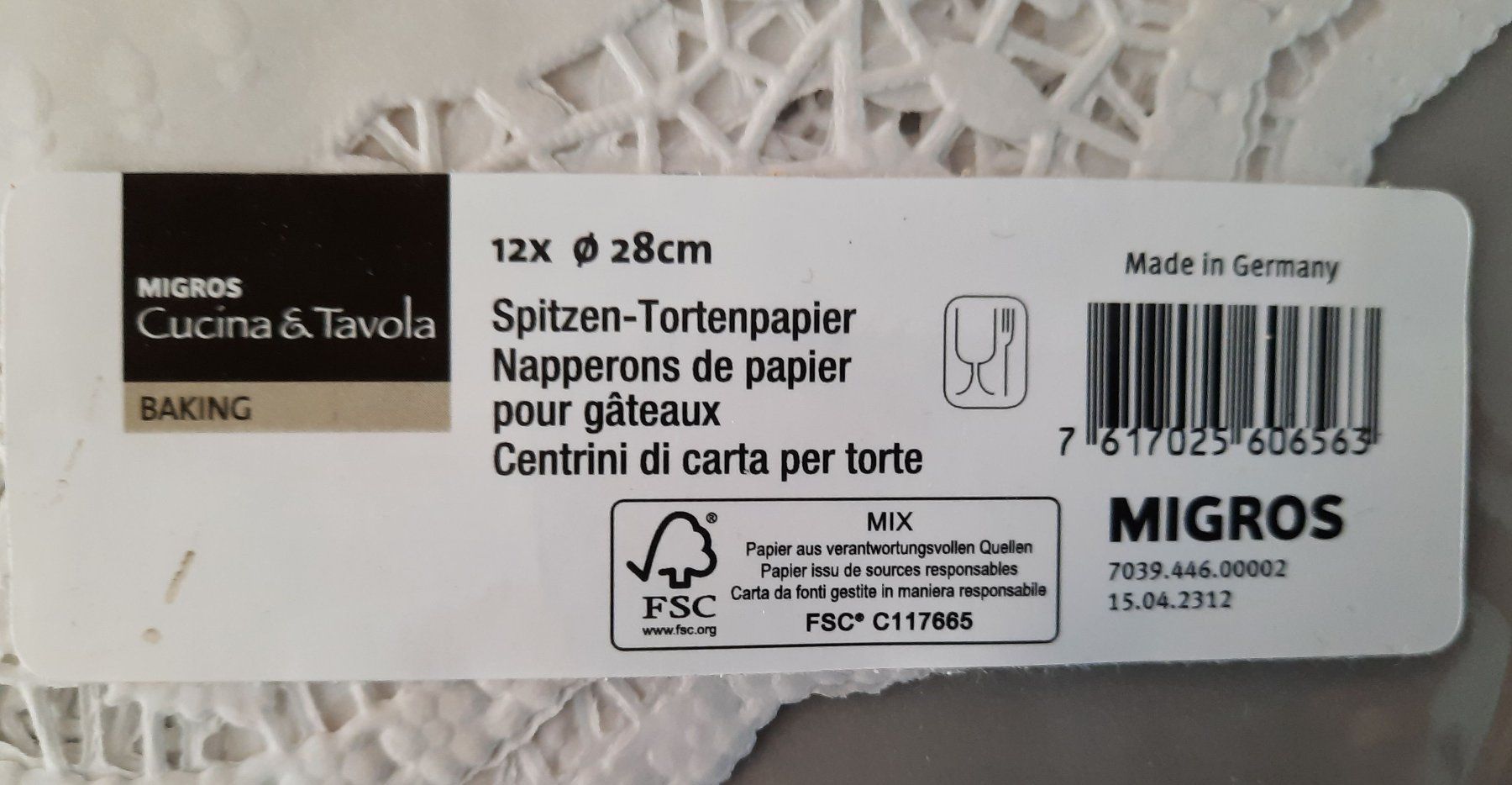 Untersetzer: Tortenpapiere – Neu und originalverpackt aus Illnau von Flomi75 1