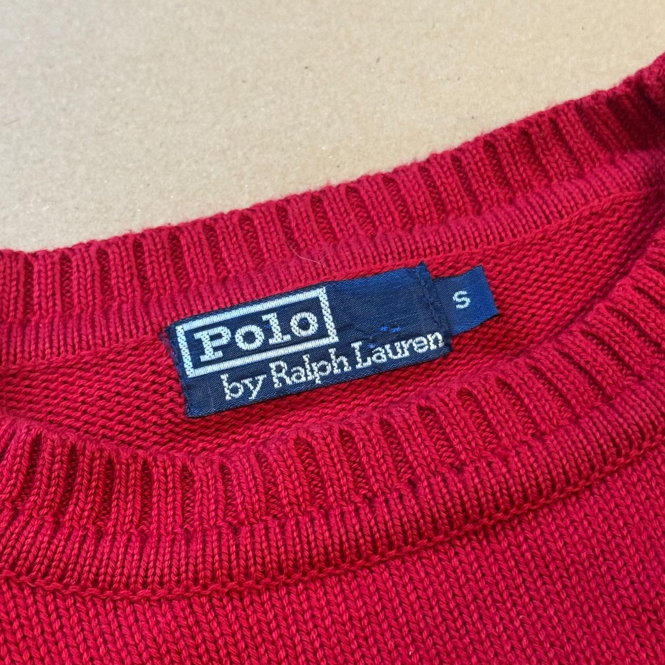 Polo Ralph Lauren Maglioni & Felpe: Polo Ralph Lauren red knitted sweatshirt Strickpullover pull – Usato da St. Gallen venduto da sourced_limited 2