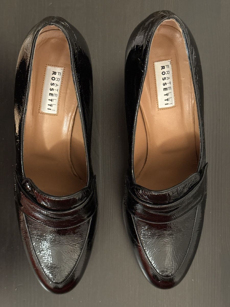 Fratelli Rossetti Scarpe da donna: Fratelli Rossetti Black Leather Heels - Size 39.5 – Nuovo (secondo la descrizione) da Geneve venduto da fed_grg5 5