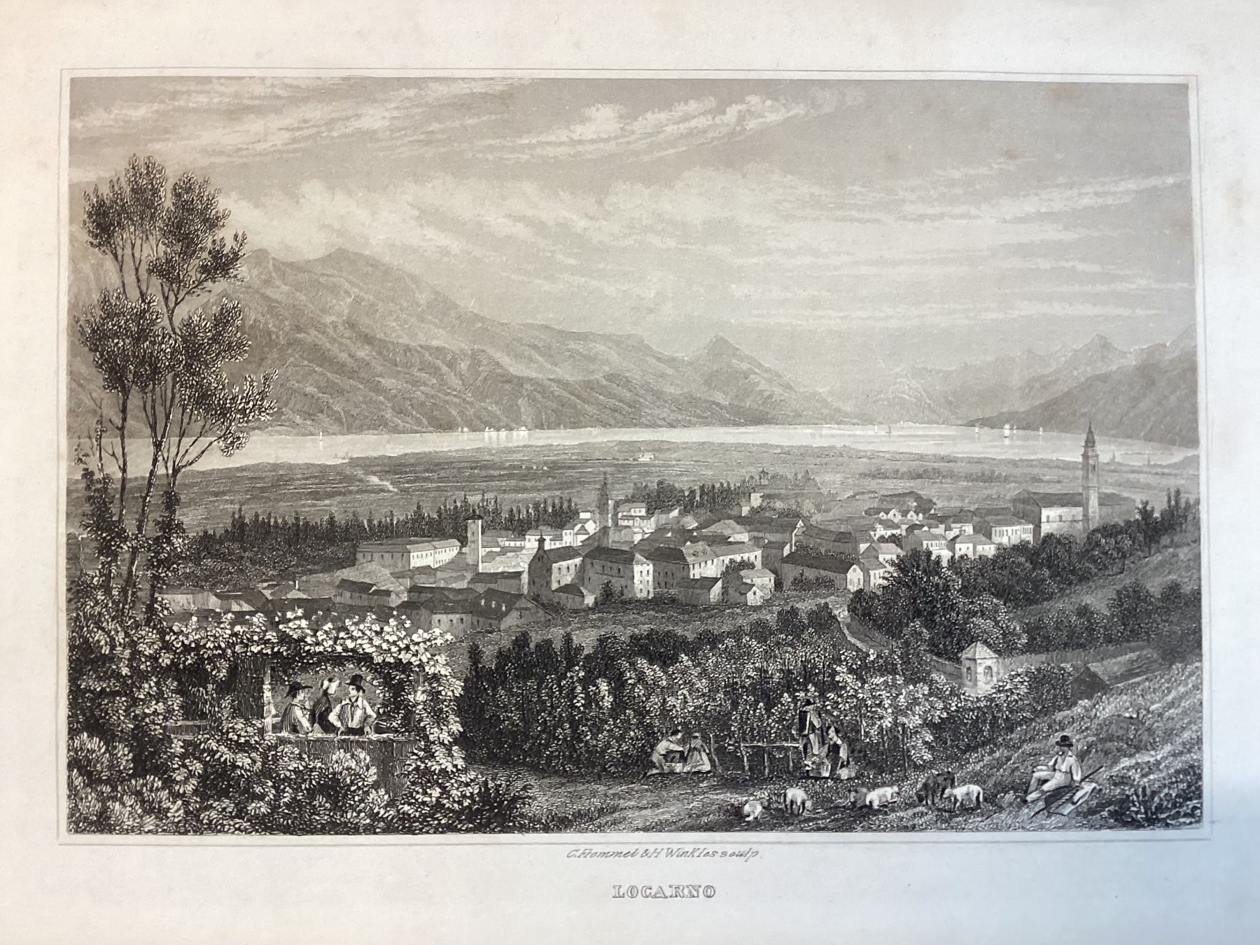 Incisioni: Original Stahlstich von  Locarno – Usato da Eglisau venduto da mar_5rn2 7