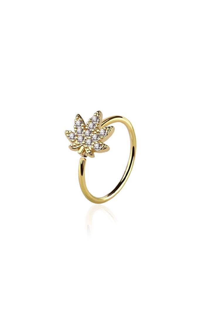 Piercingschmuck: Nasenpiercing mit Hanfblatt – Neu und originalverpackt aus Döttingen von Orangeroad