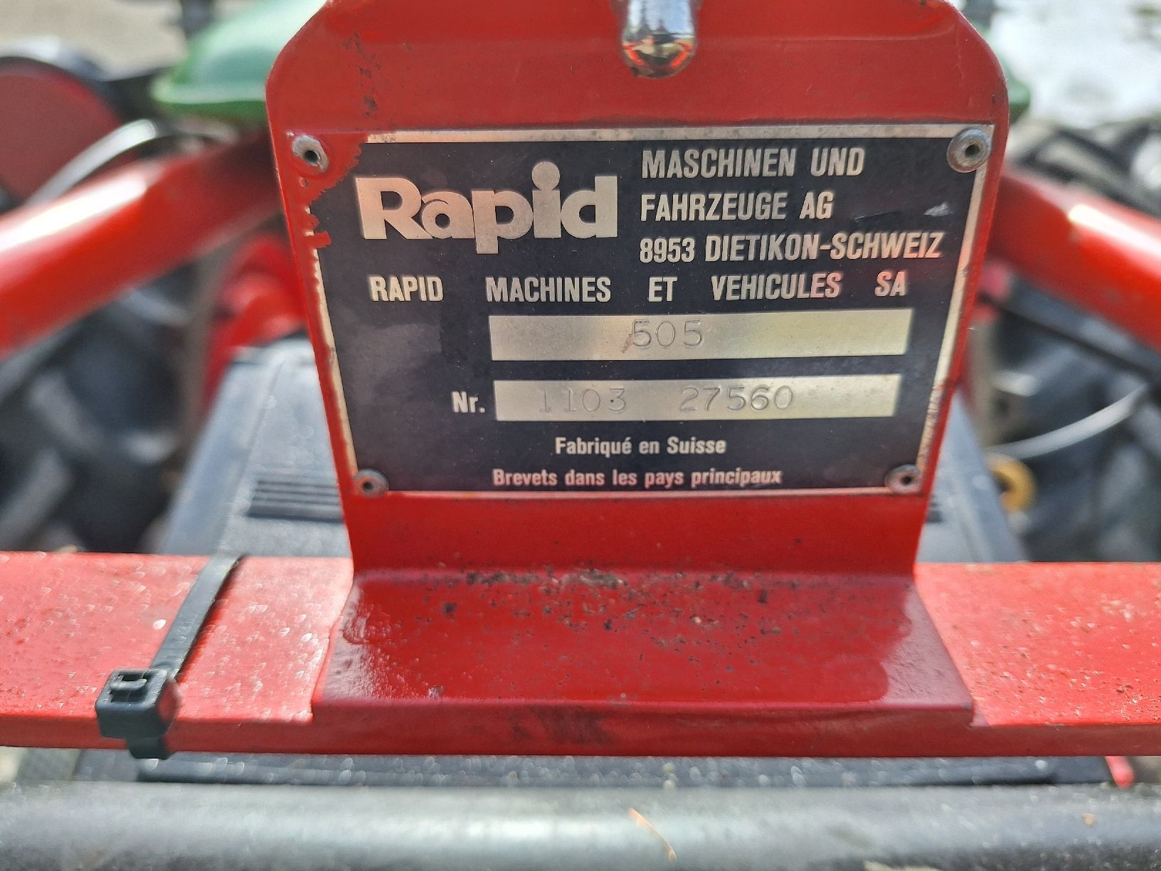 Rapid Tutte le macchine: Rapid 505 mit 16 PS Vanguard Motor – Usato da Rüegsbach venduto da Pel1 9