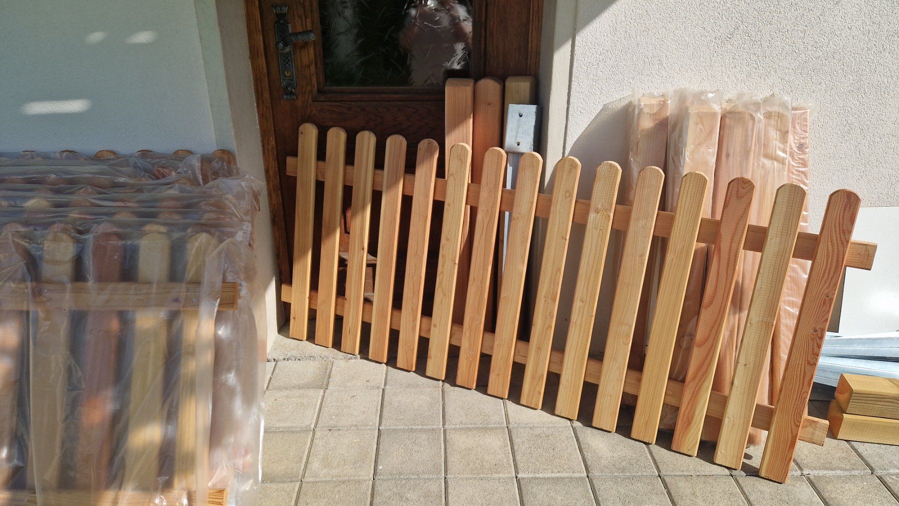 Fendivista: Gartenzaun aus massiver Lärche, Neu – Nuovo e nell'imballaggio originale da Laupersdorf venduto da Dario_5253 4