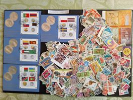 Environ 1000 timbres étrangers dès anciens (1Y16)