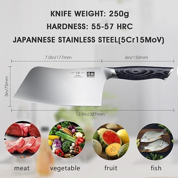 Coltelli da cucina: Kochmesser, 18cm Scharfes Küchemesser Hackmesser – Nuovo e nell'imballaggio originale da Oberentfelden venduto da abz_l7vm 2