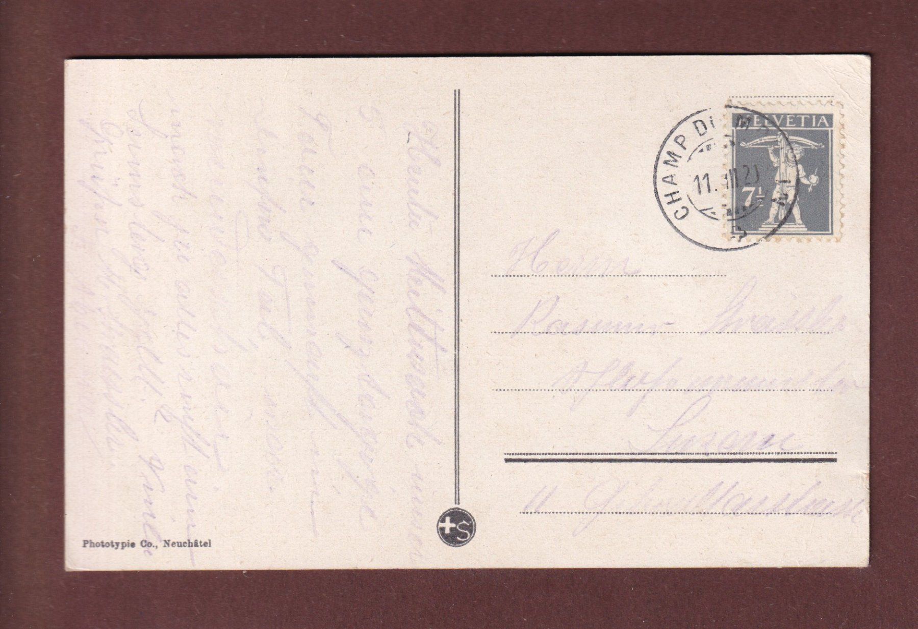 Cartes postales: Gorges de l'AREUSE - 1920 – D'occasion à Pully par nicecards-shop 1