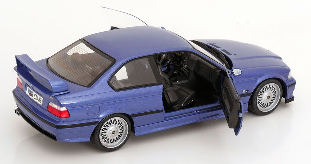 BMW Modellini d'auto: BMW M3 E36 COUPÉ 1990 BLAUMETALLIC 1:18 SOLIDO – Nuovo e nell'imballaggio originale da Suhr venduto da Moebelsiralfred 3