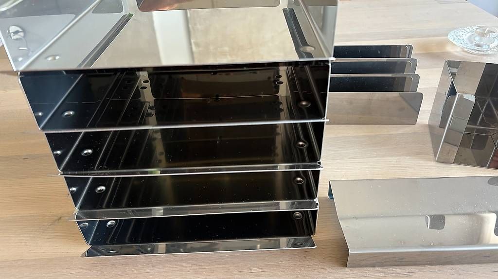 Tutte le decorazioni: Büroaccessoires Stahl, 6 Fächer usw. – Usato da Bottighofen venduto da con_6lgw 1