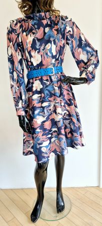 KLEID DRESS ZOLA 38 M unikat TOP ZU PUMPS BLAZER HUT JACKE