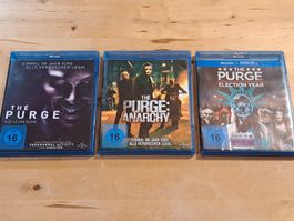 Set mit 3 Blu-Rays, THE PURGE 1, 2 und 3