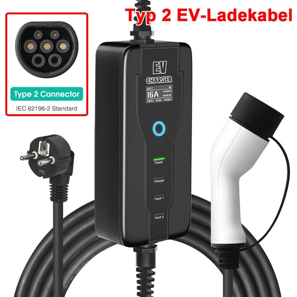 Caricabatterie: E-Auto Tragbare EV-Ladekabel Typ 2 16A – Nuovo e nell'imballaggio originale da Malans GR venduto da BUYBEST-Schweiz