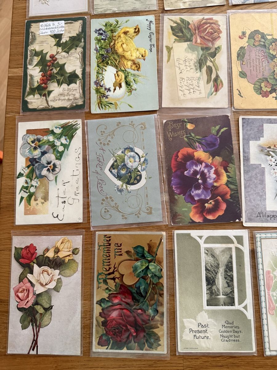 Cartoline postali: Konvolut Ansichtskarten Blumen und Ostern Glückwunschkarten – Usato da Goldach venduto da Messerguru 4