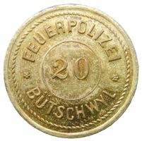 Selten Jeton * 20 Rappen Feuer Polizei Bütschwil St. Gallen