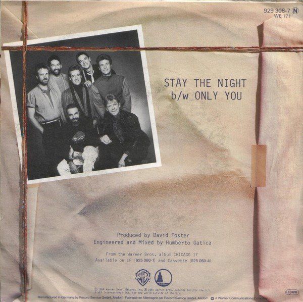 Schallplatten: Chicago: Stay The Night 7" – Gebraucht aus Steinhausen von Vilivinili 1