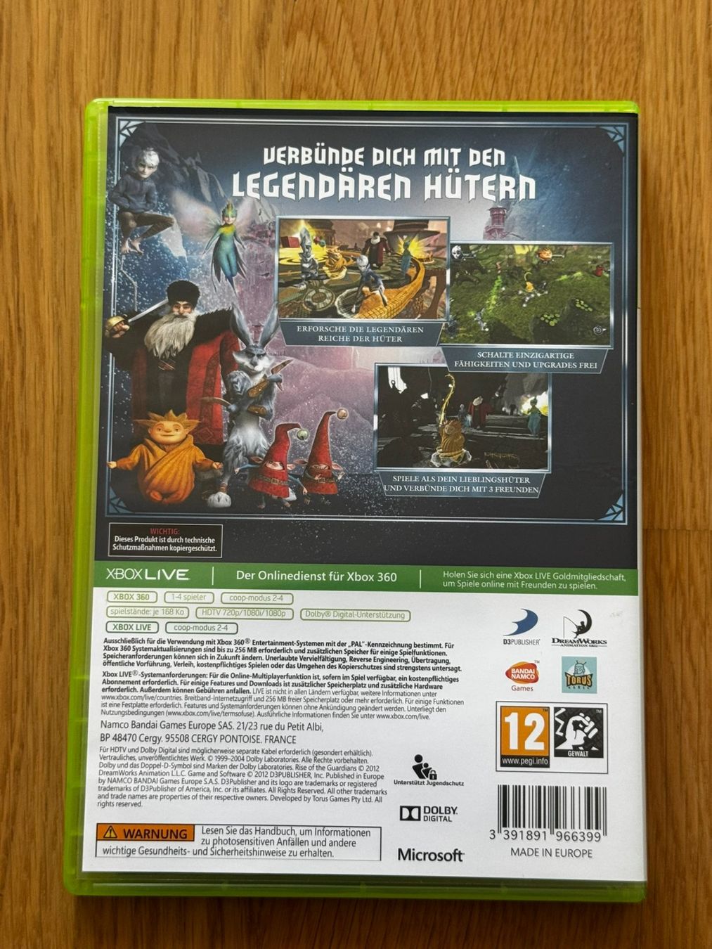 Giochi: Die Hüter des Lichts - CIB - Xbox 360 – Usato da Uster venduto da GamesAndStuff 1