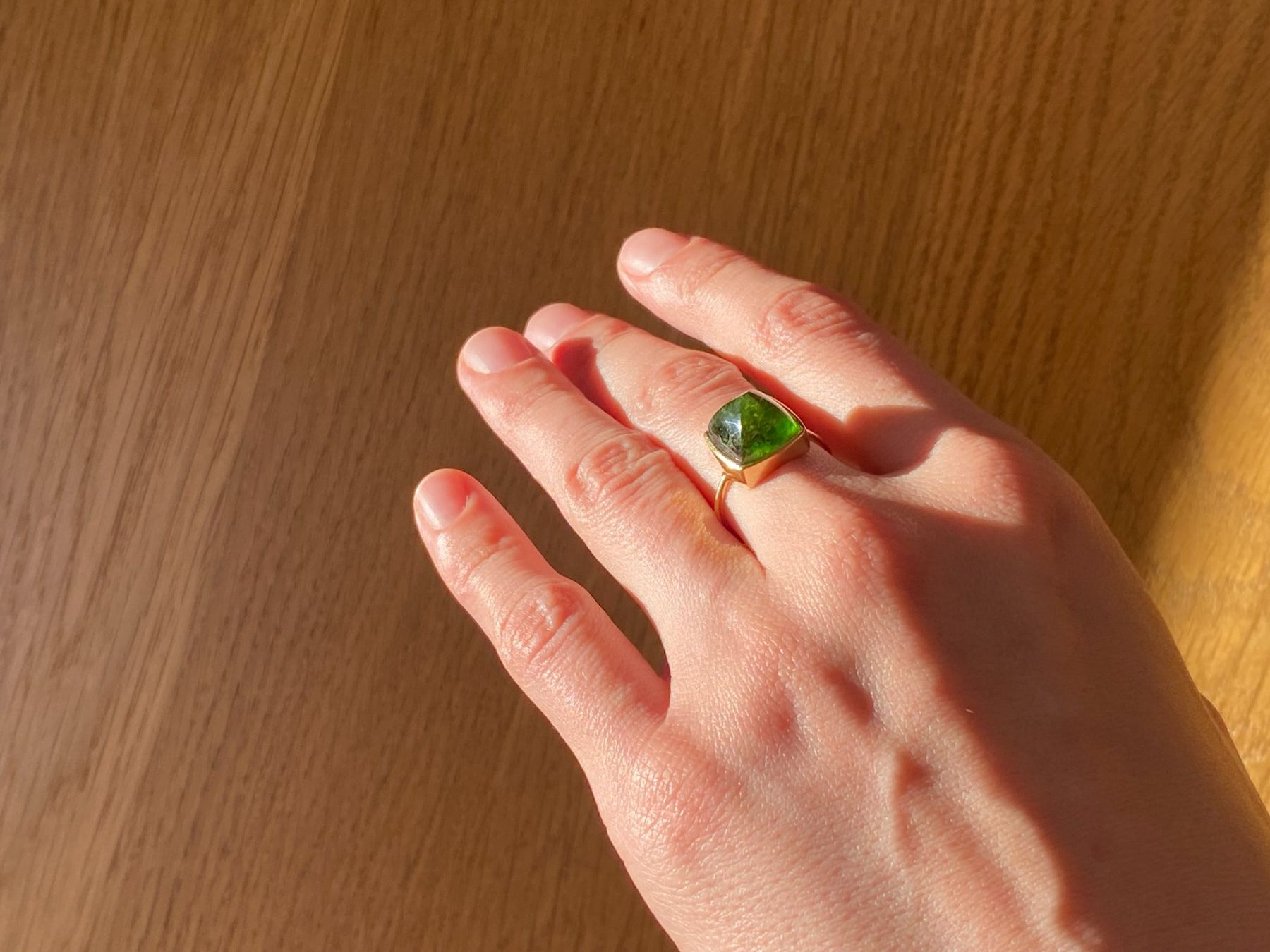 Olga Ribler Anelli: Goldring mit Turmalin – Usato da Bern venduto da Blu_Bern 3