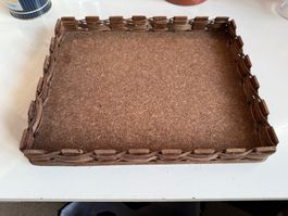 Vintage Servier-Tablett   -  ca. 30  x  24 cm