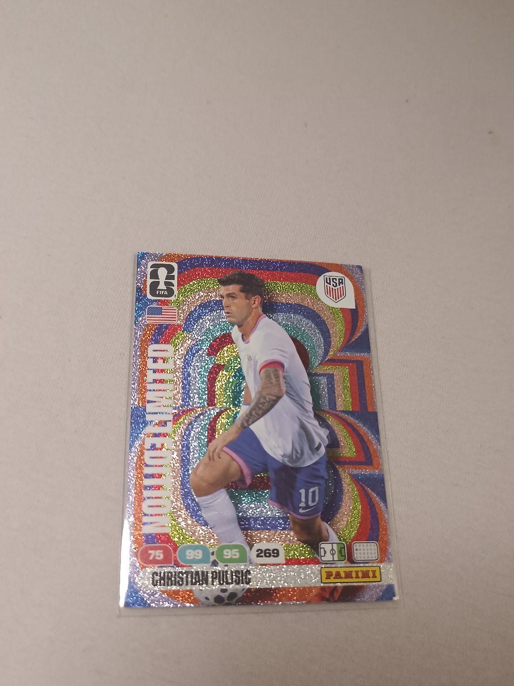 Panini Carte collezionabili: Christian Pulisic ,  Rainbow Limited edition  – Nuovo e nell'imballaggio originale da Siebnen venduto da Kinero1112