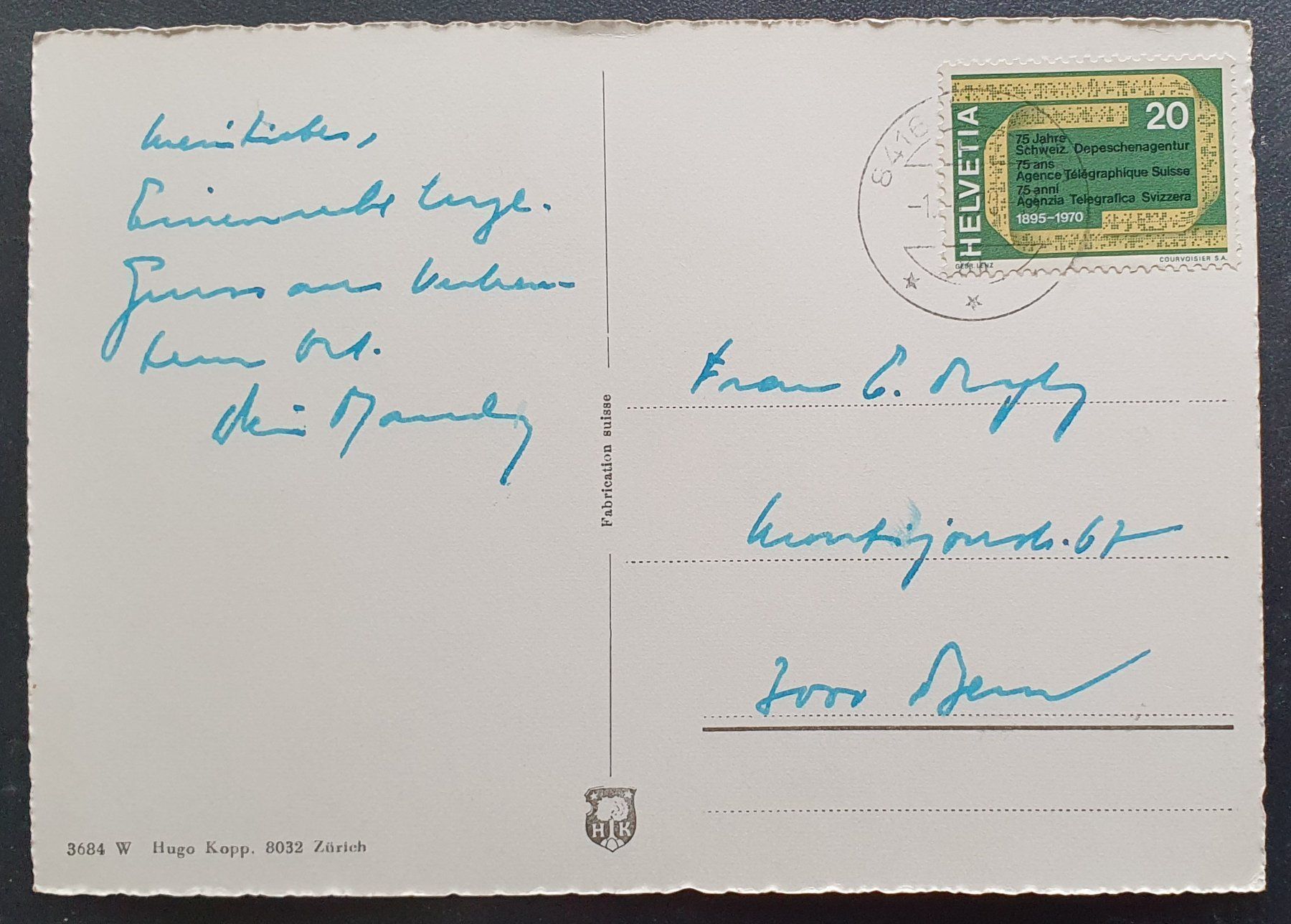 Cartoline postali: Flaach 1970 - 4 Ansichten – Usato da Kreuzlingen venduto da Rschweiz1 1