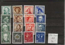 timbre Pro Juventute J93-J108 **