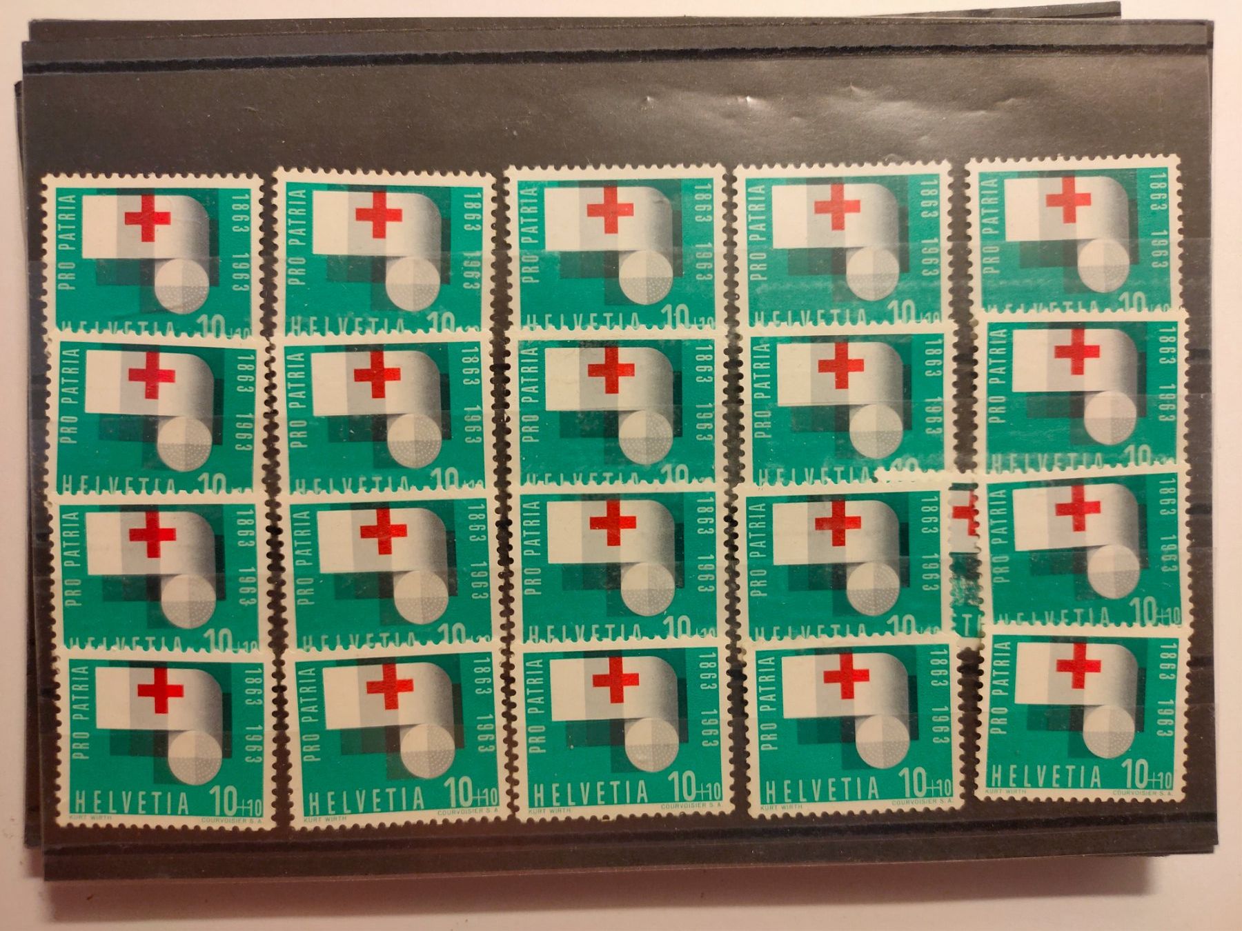 Tutti i francobolli: je 20 x Postfrische Pro Patria 1963 – Nuovo (secondo la descrizione) da Zürich venduto da Joer