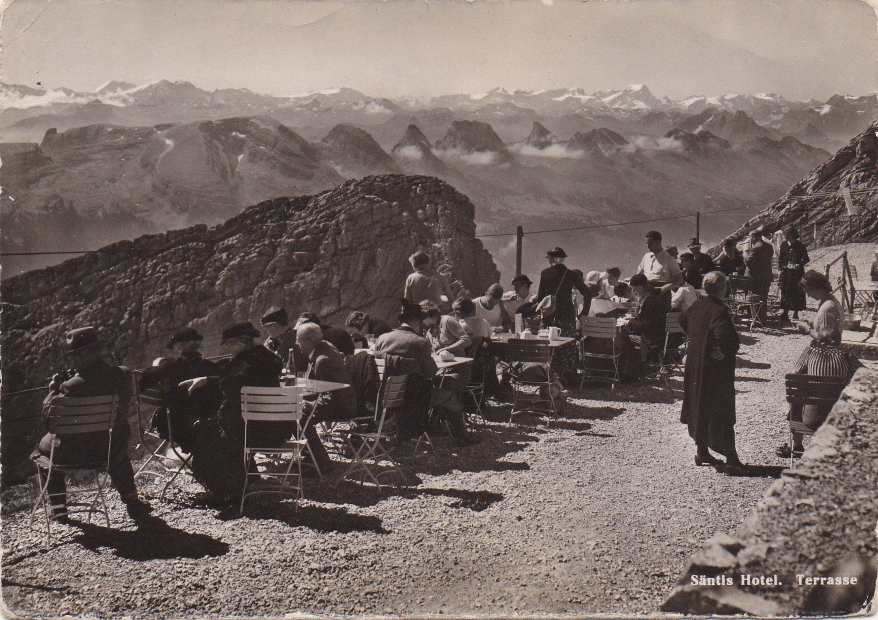 Cartoline postali: AK - Säntis - gel. 4.8.1946 – Usato da Fribourg venduto da schnalla92