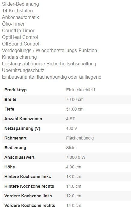 Glaskeramik Electrolux GK69TSO | Kaufen auf Ricardo