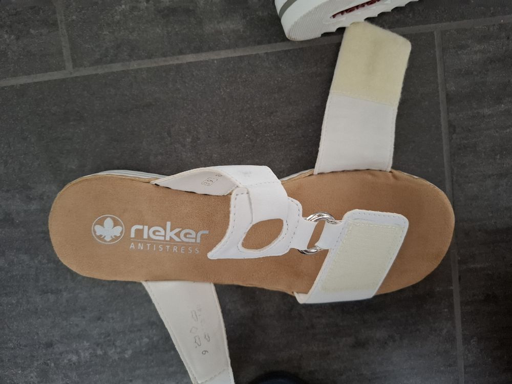 Rieker Sandaletten weiss Gr. 39 (Antistress) 3