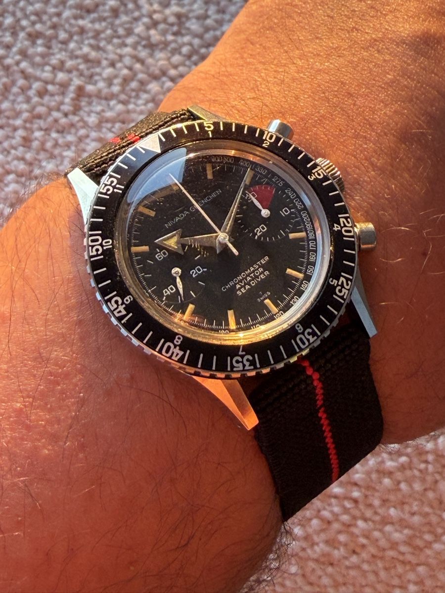 Nivada Montres: Nivada Grenchen Chronomaster Aviator Sea Diver – D'occasion à Walchwil par wwatches 2