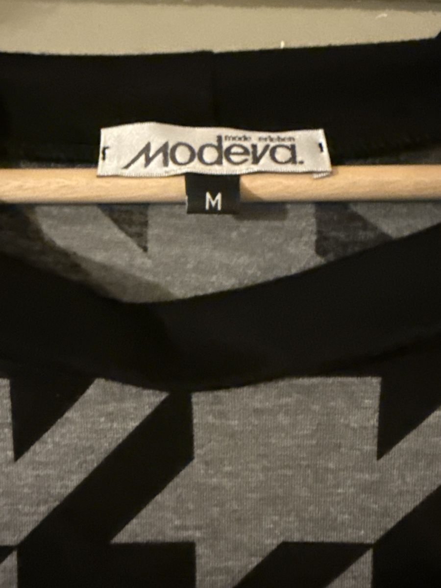 Tuniche: Modeva Tunika Gr. M Schwarz/Grau Hahnentritt-Muster – Nuovo (secondo la descrizione) da Basel venduto da zukk_ 3