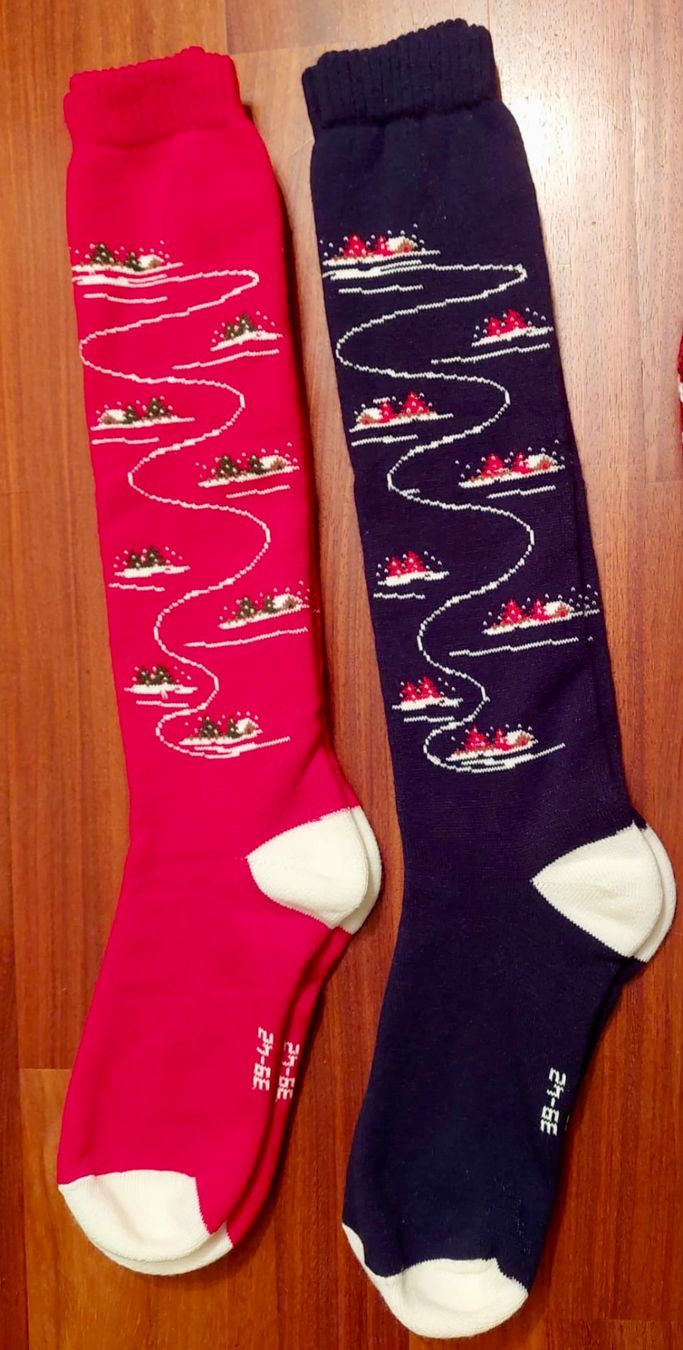 Calze: Socken mit Wintermotiv – Nuovo (secondo la descrizione) da Basel venduto da shirley_gold