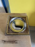 Vintage Schmuckdose/Dekobox, Glas/Metall, Top Zustand!