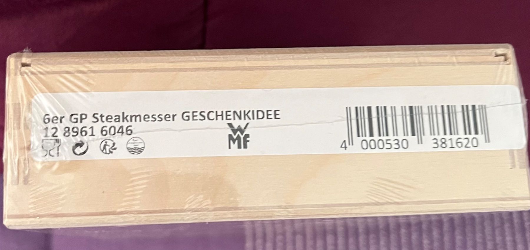 WMF Set di posate: 6 Steakmesser in Geschenkbox – Nuovo e nell'imballaggio originale da Riehen venduto da Zafira27 2