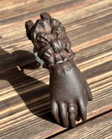 antiker Türklopfer (die Hand Fatimas) Gusseisen