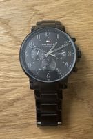 Tommy Hilfiger Uhr Chronograph schwarz Armband Stahl Herren 
