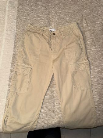 Zara Beige Cargo-Hose