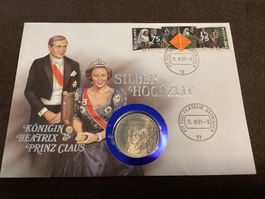 Münzbrief / Königin Beatrix & Prinz Claus / 11.03.1991 / (9)
