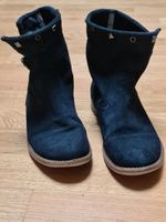 Nieten-Stiefeletten petrol