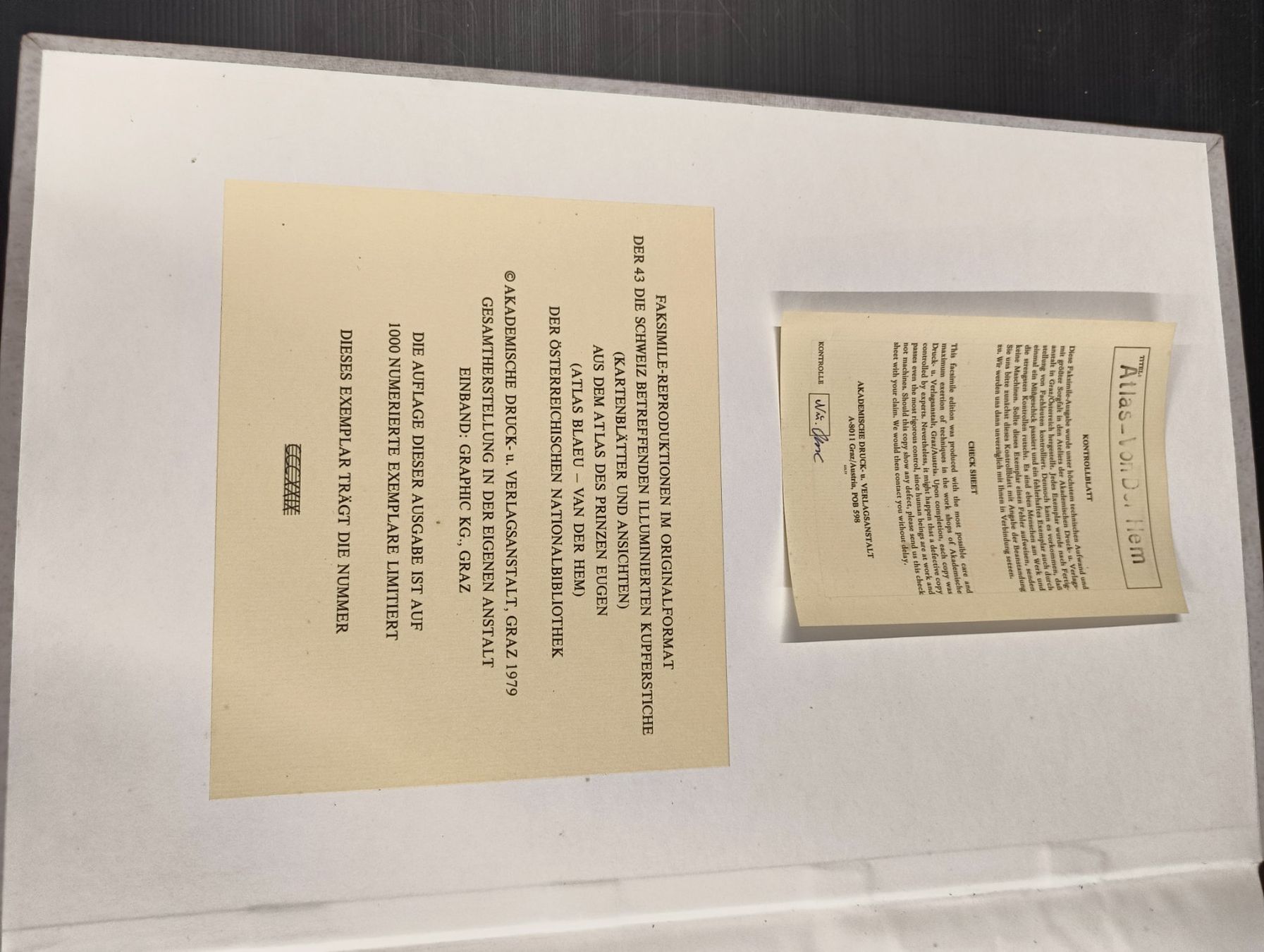 Poster & Bilder: Faksimile Reproduktion Atlas – Gebraucht aus Basel von bk_brockibasel 1