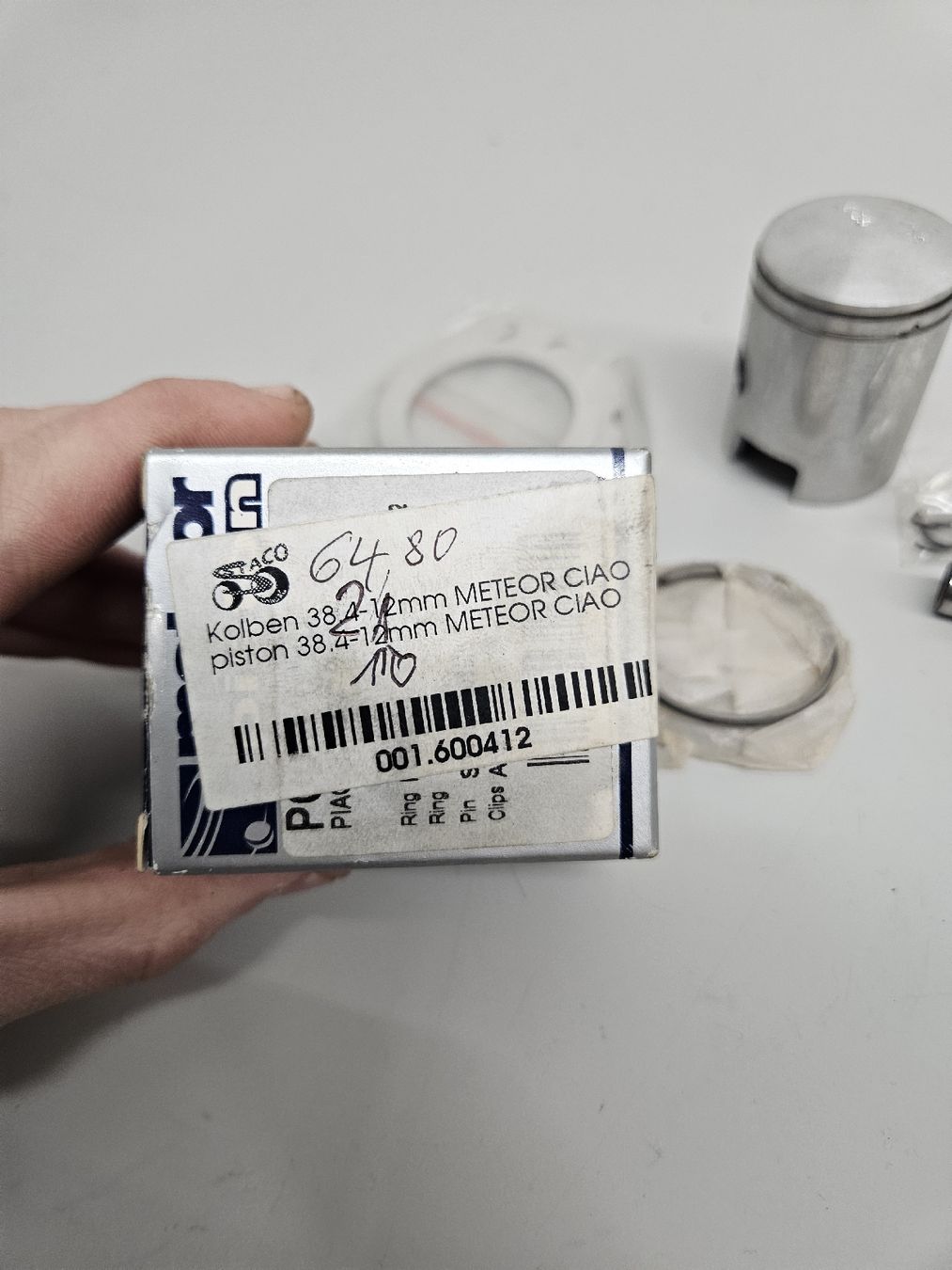 Parti ricambio per ciclomotori: Ciao Kolben 38.2mm Neu – Nuovo e nell'imballaggio originale da Mellingen venduto da Mech-Service 2