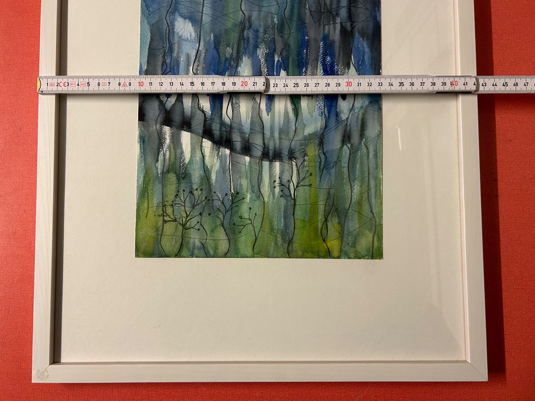 Gemälde: Aquarell Abstrakte Kunst, Signiert ? – Gebraucht aus Lanzenhäusern von vic63 6
