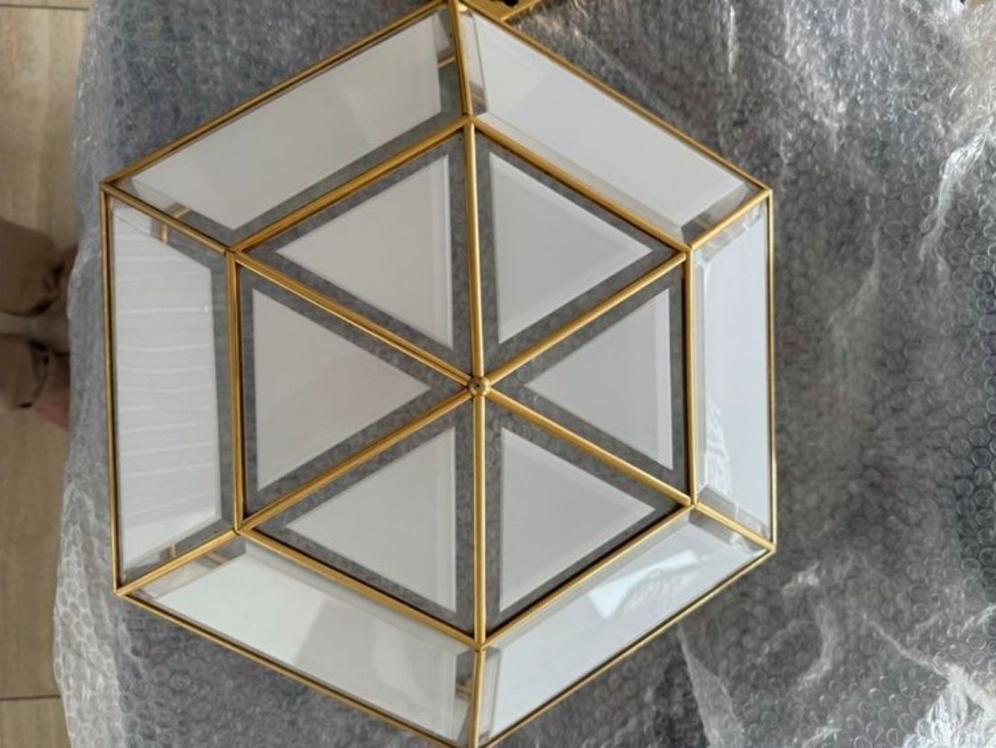 Lustres & lampes de plafonds: Lampe style art déco hexagonale – D'occasion à Denges par elo_2zgb